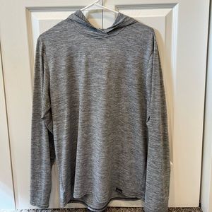 Grey Patagonia capilene Hoodie (medium, 50+ UPF)